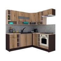 Bucatarie de Colt COSSY NEW 180-200 DR. Wenge / Decor K365